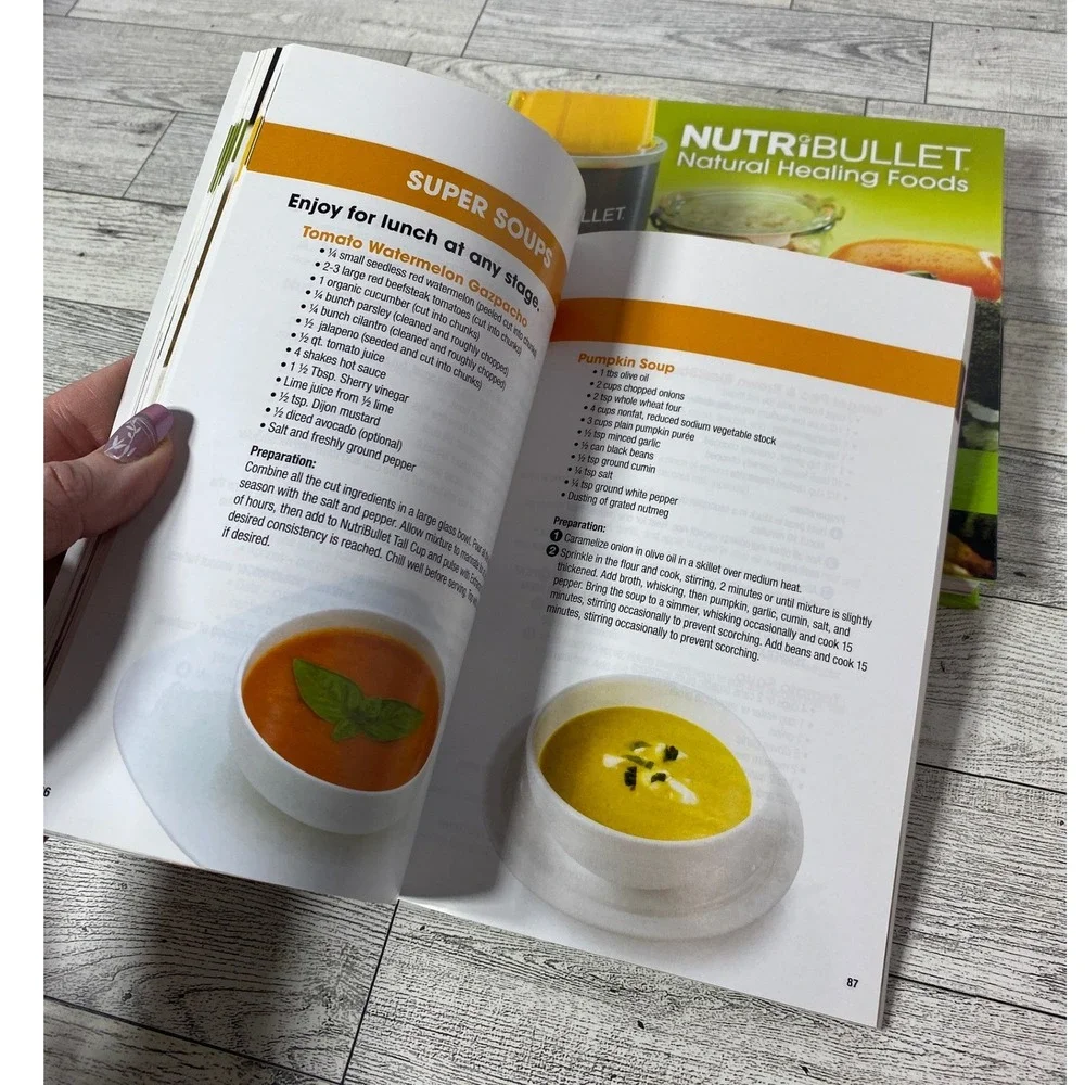 Nutribullet Bundle‎ - Natural Healing Foods and User Guide Recipe Book Set